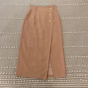 Vintage Braggi Midi Slit Skirt